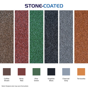 STONE COATED HORIZONTAL TILE ROOF