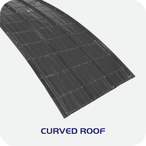 CURVED ROOF IN PRE-PAINTED FINISH